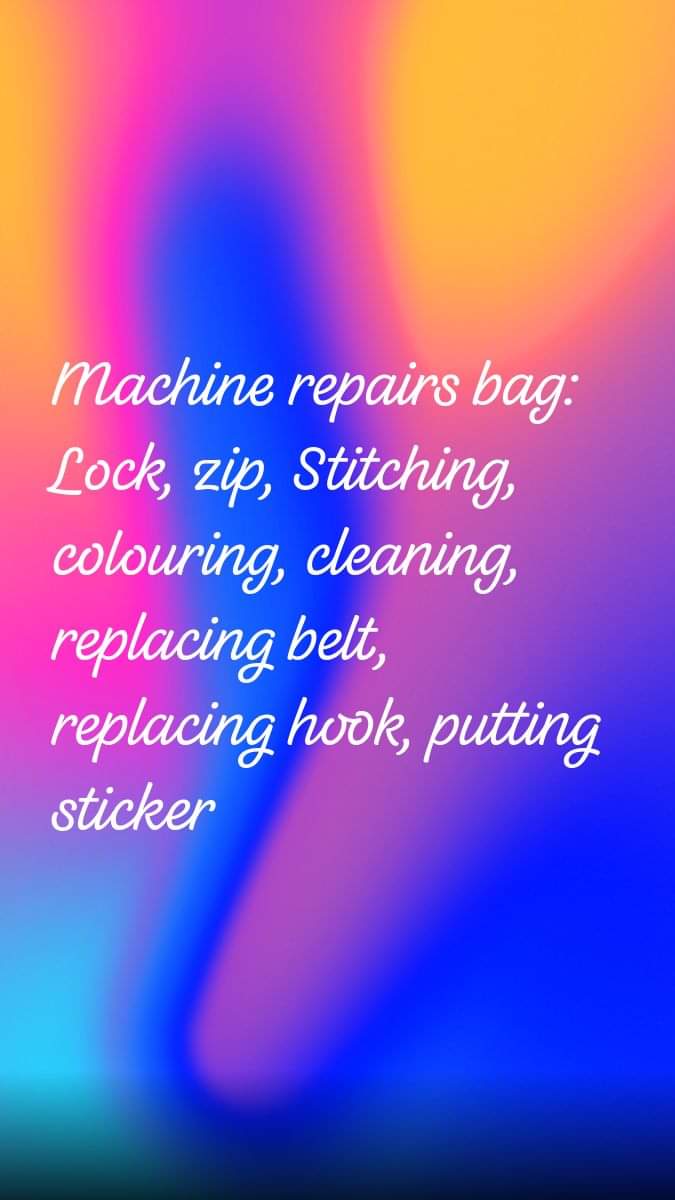 Advance shoe machine repairing following problems