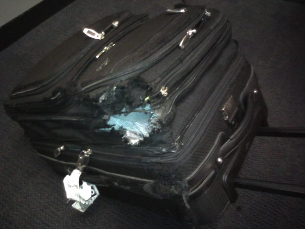 Damaged Suitcase cloth replaced